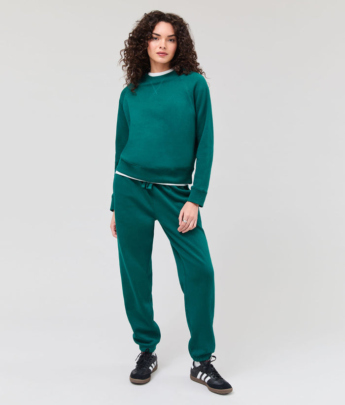 Womens Recycled Fleece Classic Sweatpant | Rainforest