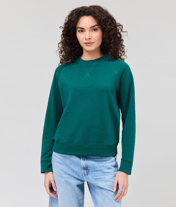 Womens Recycled Fleece Classic Sweatshirt | Rainforest