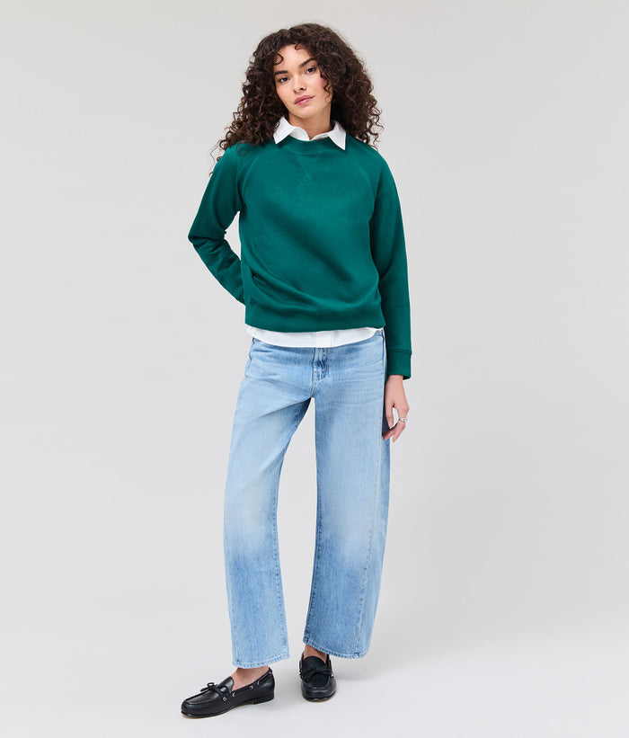 Womens Recycled Fleece Classic Sweatshirt | Rainforest