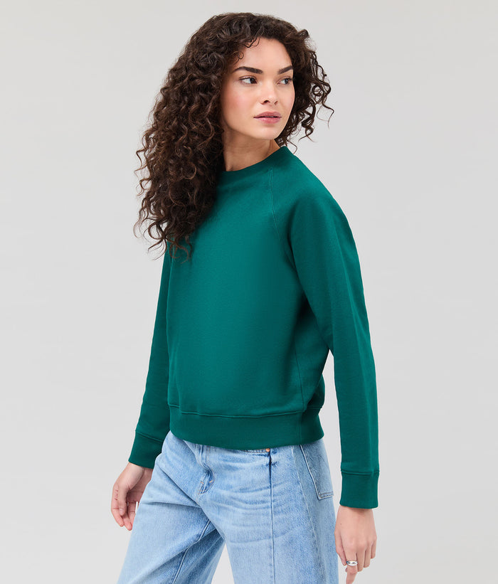 Womens Recycled Fleece Classic Sweatshirt | Rainforest