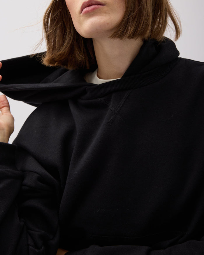 Women's Recycled Fleece Hoodie in Heather Grey (Grey) | Richer Poorer