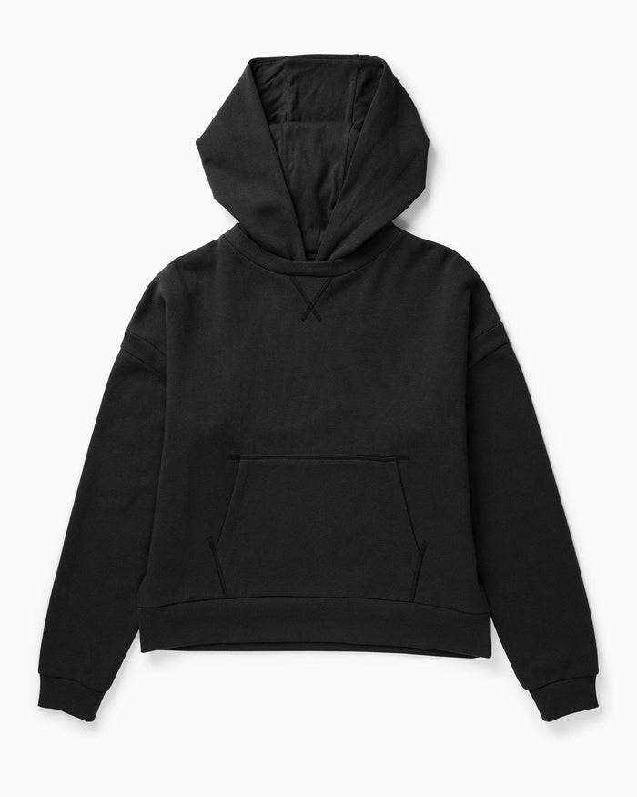 Women's Recycled Fleece Hoodie in Heather Grey (Grey) | Richer Poorer