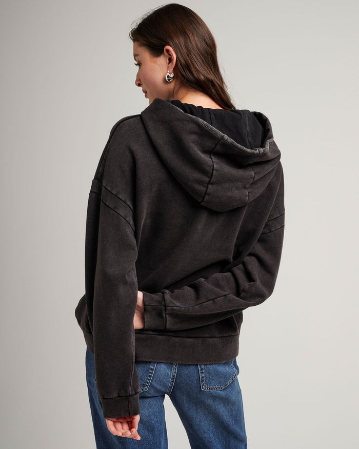 Women's Recycled Fleece Hoodie in Sage (Green) | Richer Poorer