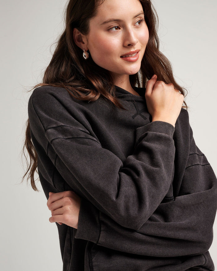 Women's Recycled Fleece Hoodie in Sage (Green) | Richer Poorer