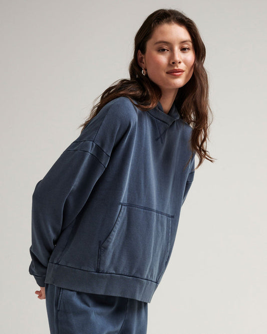 Women's Recycled Fleece Hoodie in Sage (Green) | Richer Poorer
