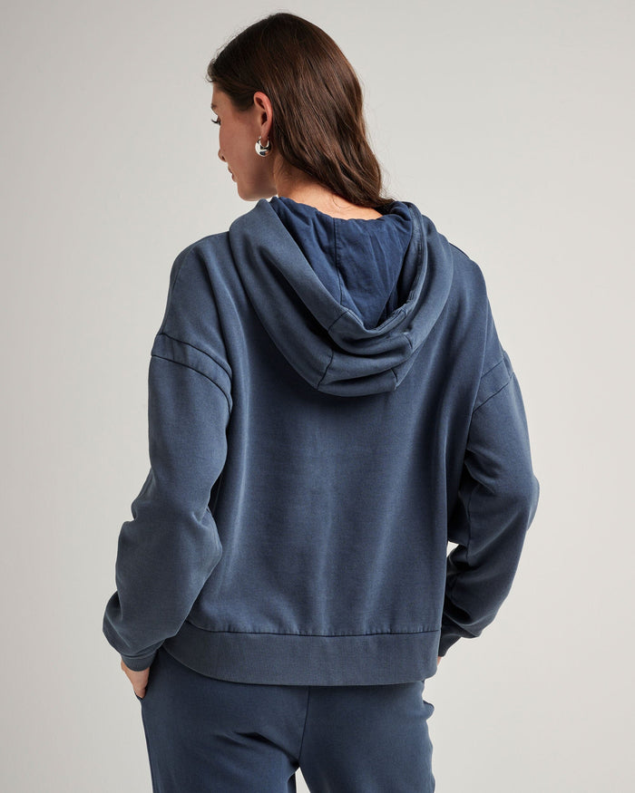 Women's Recycled Fleece Hoodie in Sage (Green) | Richer Poorer