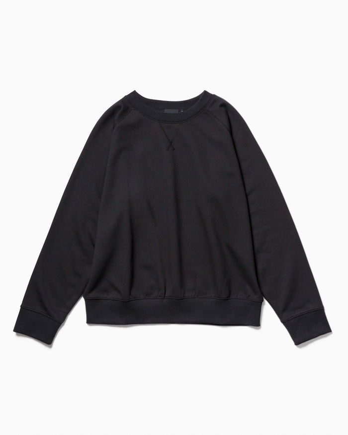 Womens Recycled Fleece Sweatshirt - Recycled Fleece - Black