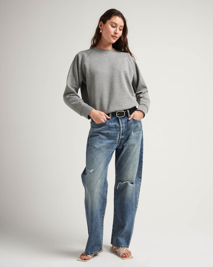 Women's Recycled Fleece Sweatshirt in Truffle (Brown) | Richer Poorer