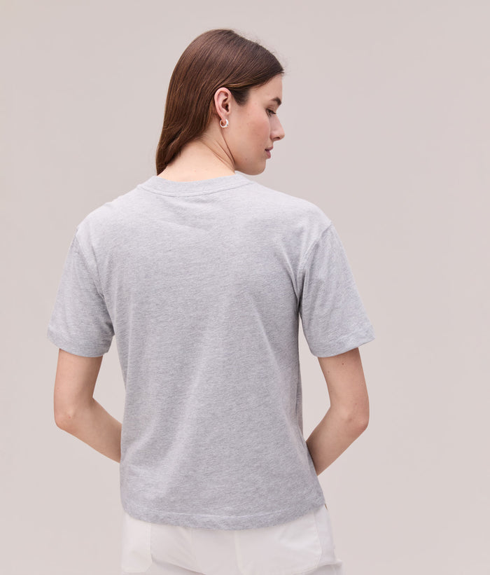 Womens Relaxed Everyday Tee | Heather Grey