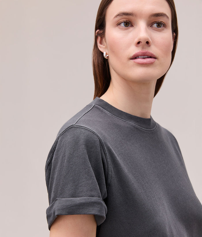Womens Relaxed Tee Mini Dress | Stretch Limo
