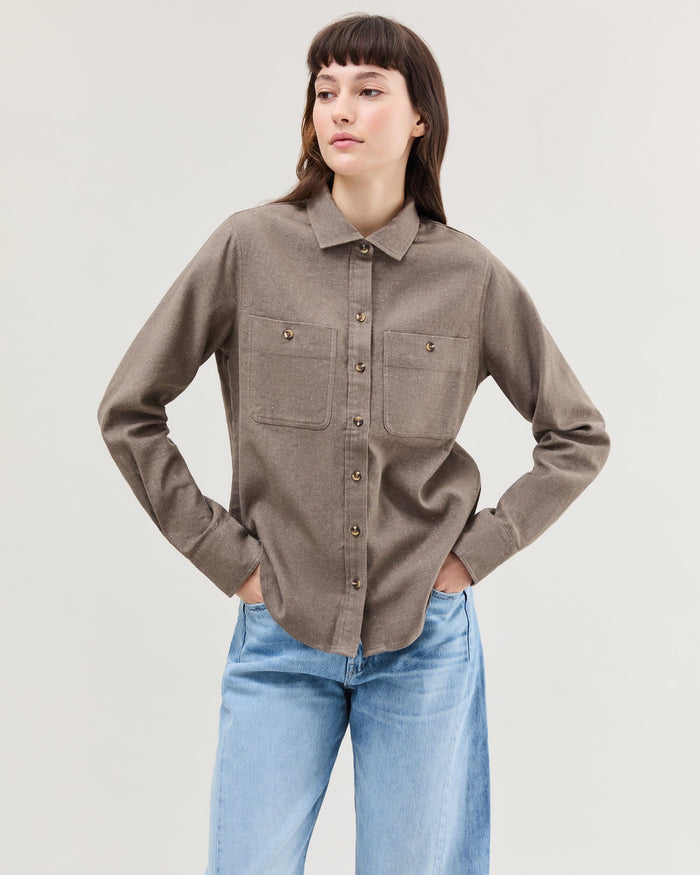 Roma Work Shirt - Porcini