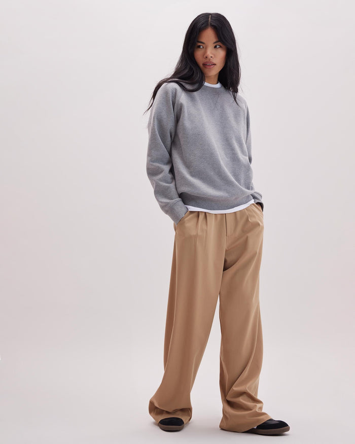 Women's Sophia Wide Leg Trouser in Vintage Indigo (Blue) | Richer Poorer