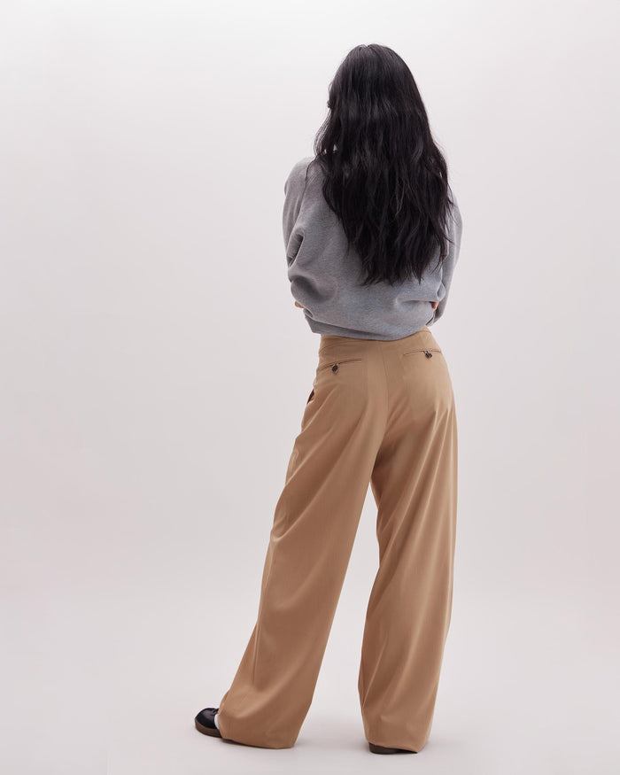 Women's Sophia Wide Leg Trouser in Vintage Indigo (Blue) | Richer Poorer