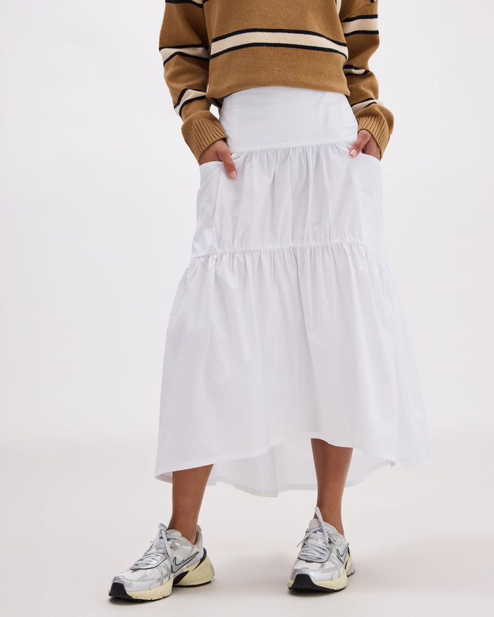 Women's Stevie Skirt in Purple Ghost Floral (Purple) | Richer Poorer