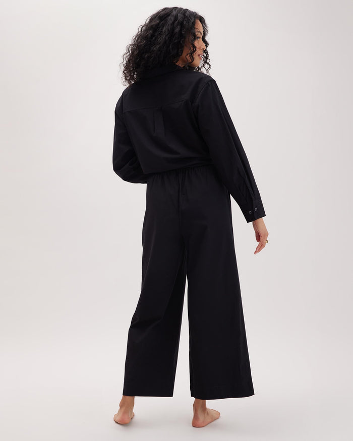 Women's Venice Drawstring Pant in Russet Sage Stripe (Brown) | Richer Poorer