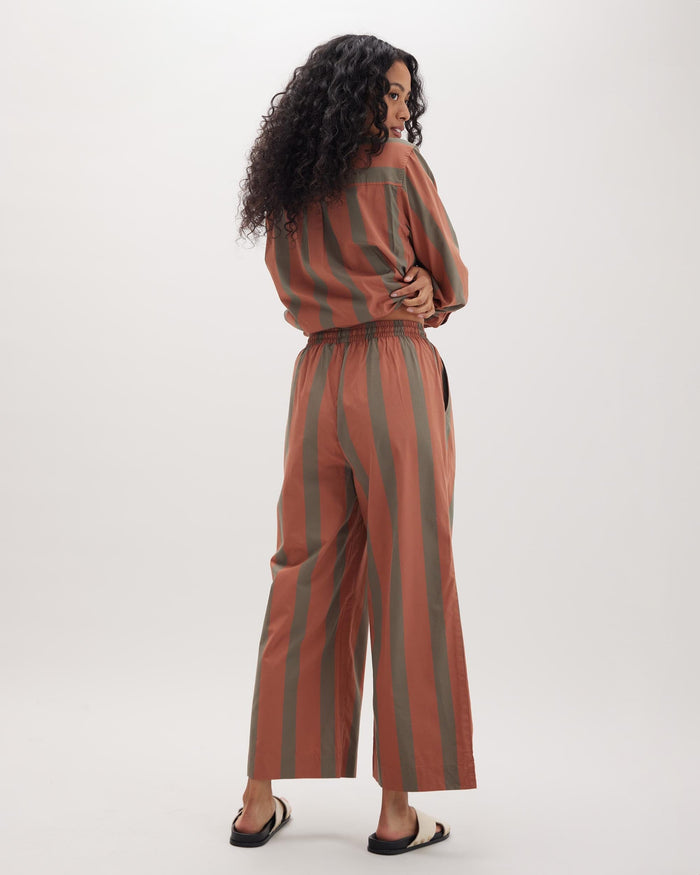 Women's Venice Drawstring Pant in Warm Grey (Grey) | Richer Poorer