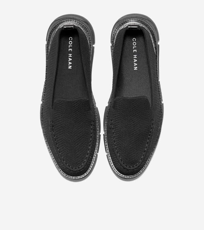 Women's ZERØGRAND Rella Stitchlite™ Venetian Loafers-Black-Croc Print