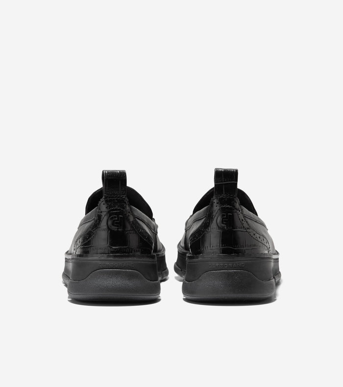 Women's ZERØGRAND Rella Venetian Loafers-Black