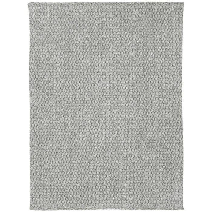 Worthington Cool Grey Flat Woven Rug Vertical Stripe Rectangle image