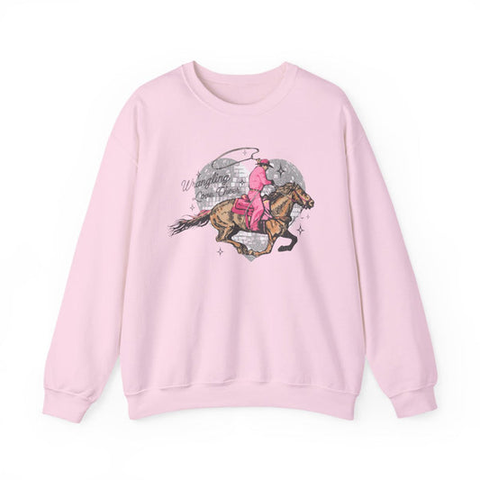 Wrangling Love Cowboy Sweatshirt - funny sweatshirt by Cheeky Business