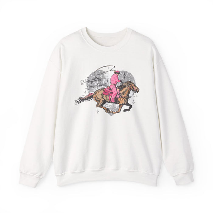 Wrangling Love Cowboy Sweatshirt - funny sweatshirt by Cheeky Business