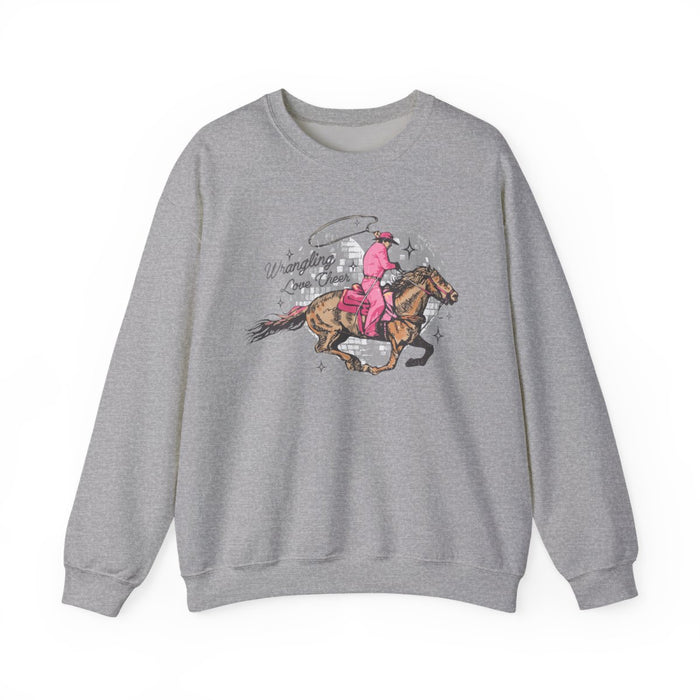 Wrangling Love Cowboy Sweatshirt - funny sweatshirt by Cheeky Business