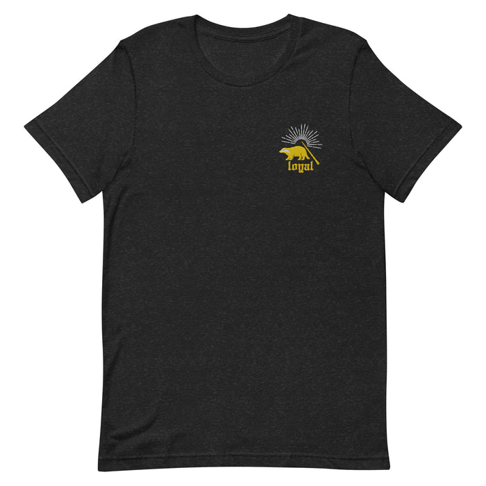 Yellow House T-Shirt Badger Loyal EMBROIDERED Hflpuf Shirt Universal Bookish T-Shirt