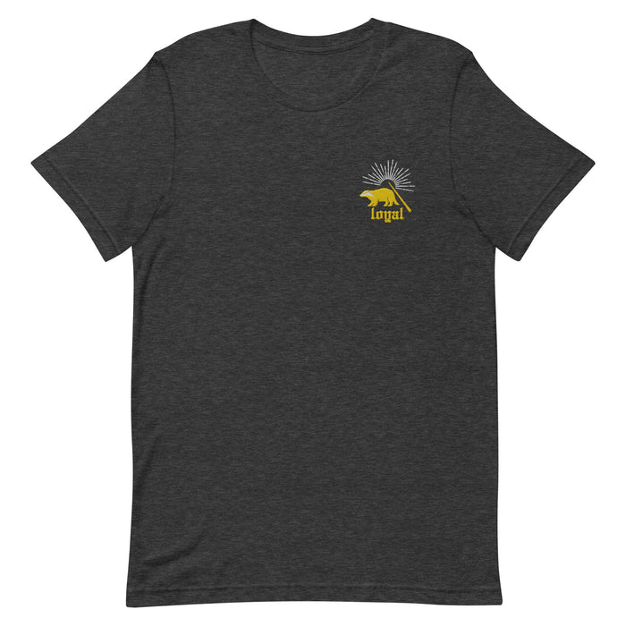 Yellow House T-Shirt Badger Loyal EMBROIDERED Hflpuf Shirt Universal Bookish T-Shirt