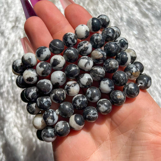 Zebra Jasper Bracelet {10mm}