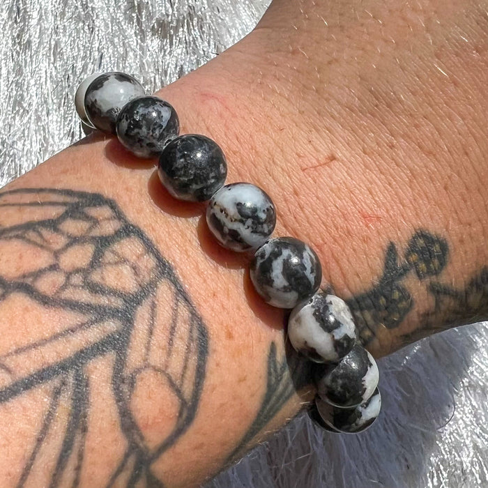 Zebra Jasper Bracelet {10mm}